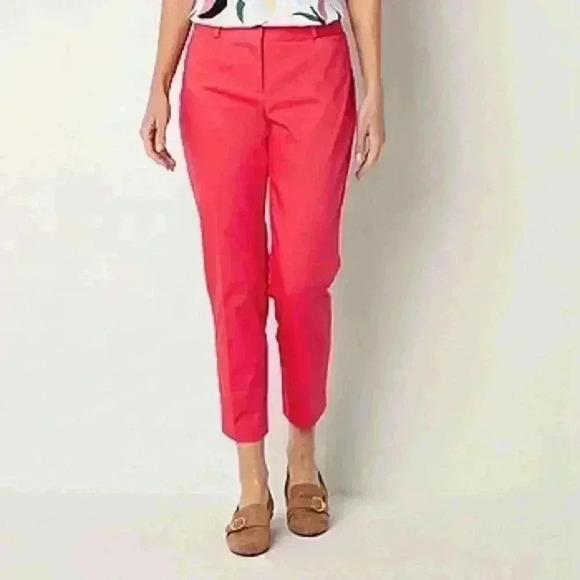 Liz Claiborne Pants Womens Mid Rise Emma Stretch Pockets Casual Ladies - Picture 1 of 6